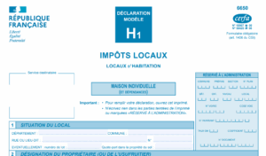 Formulaire H1 taxe 